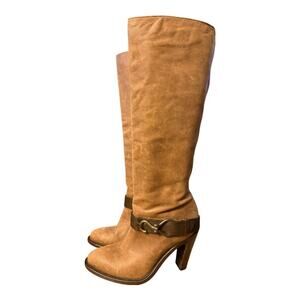 Cole Haan Air Tantivy Knee High Brown Leather Boot Women size 7